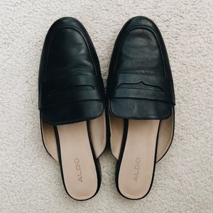 Aldo Leather Slides